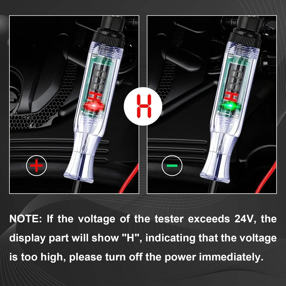 Car Truck Voltage Circuit Tester Auto 6V 24V Tools Car Diagnostic Probe Test Pen Light Bulb Electric Measuring Pen Tools