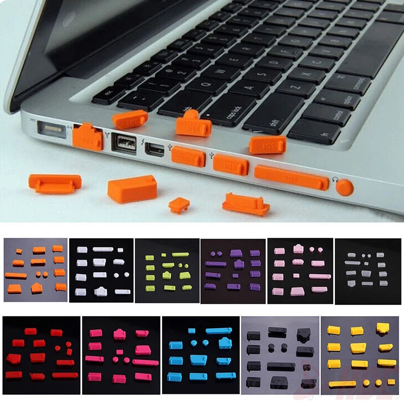 16Pcs/Set Universal Anti Dustproof Notebook Port Plug Silicone Protector USB Elastic Laptop Computer Cover Stopper