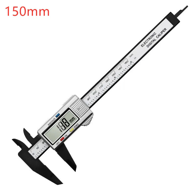 Digital Vernier Calipers Measure 150mm 6inch LCD Electronic Carbon Fiber Gauge Height Measuring Instruments Micrometer