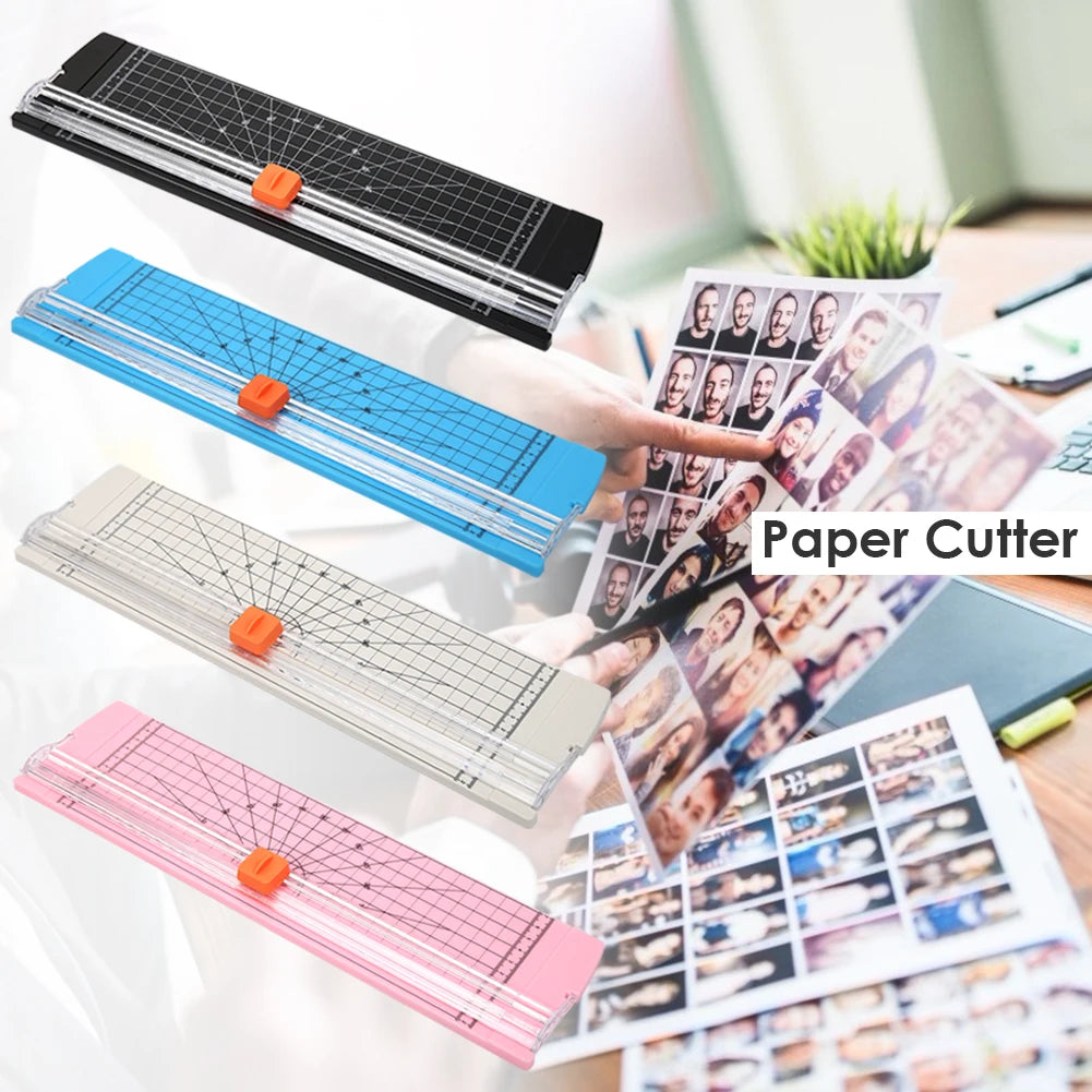 Plastic Base Paper Trimmer Portable A4 Paper Cutting Machine Photo Cutter Scrapbook Blade Home Office Art Crafts Tools