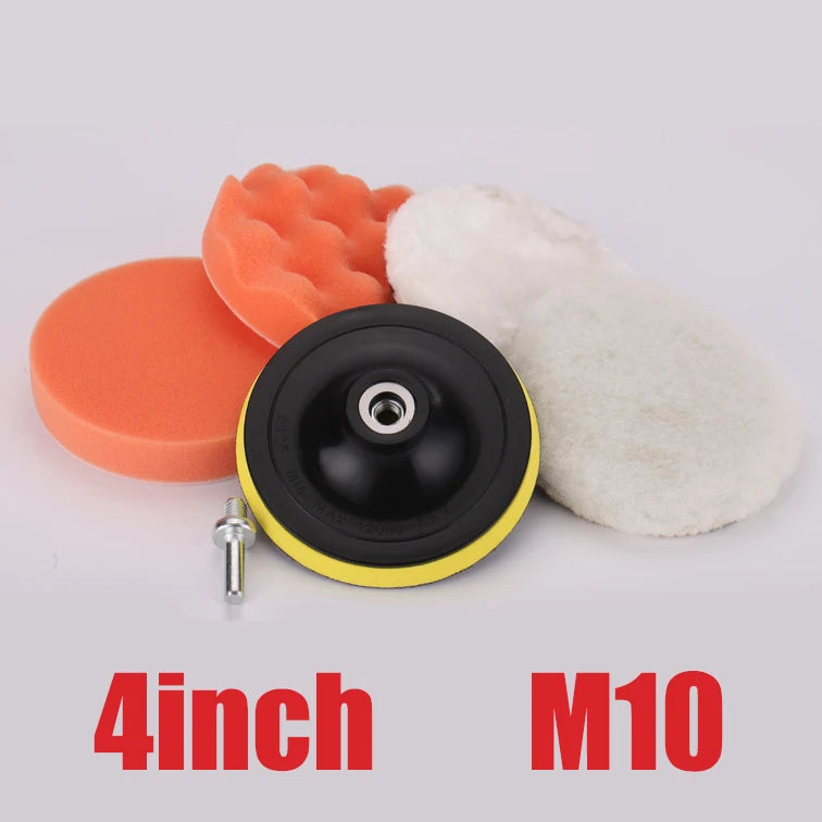 Car Polishing Pad Soft Wool Pad Waxing and Polishing Locomotive Body Polishing Disc Cleaning Scratch Removal Tool 4 Inch