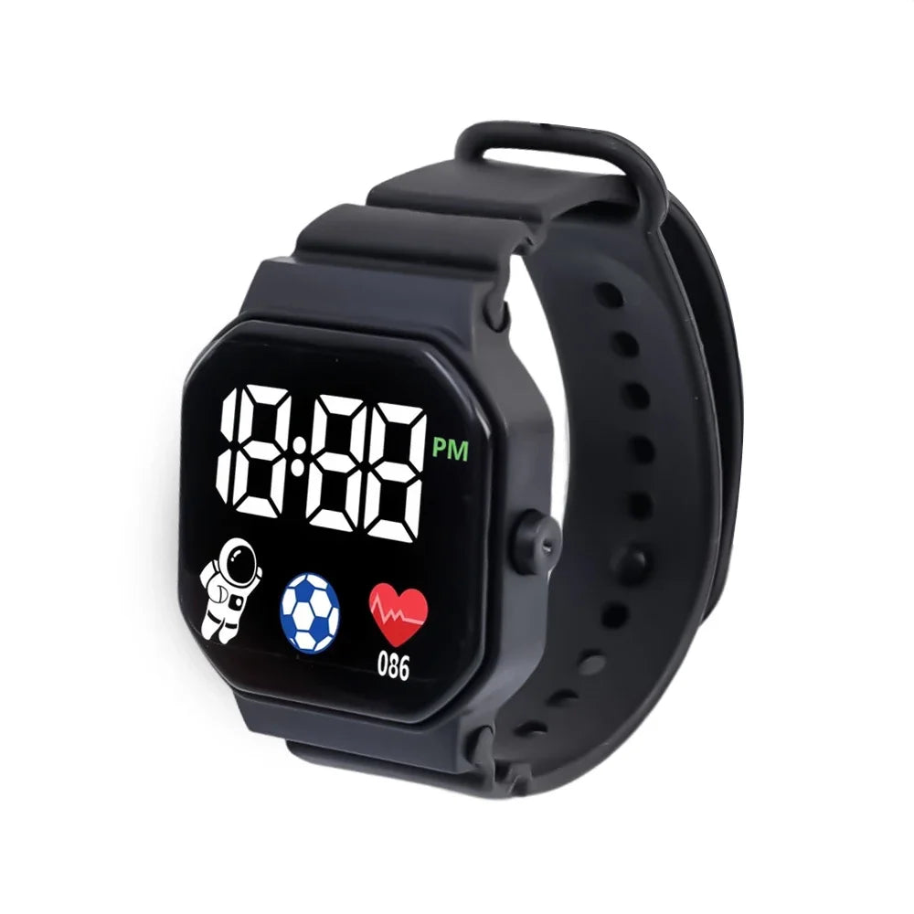 Smart Watch Children Digital Wristwatch for Boy Girl Silicone Strap Sport Fitness LED Electronic Watch Health Monitoring Watches