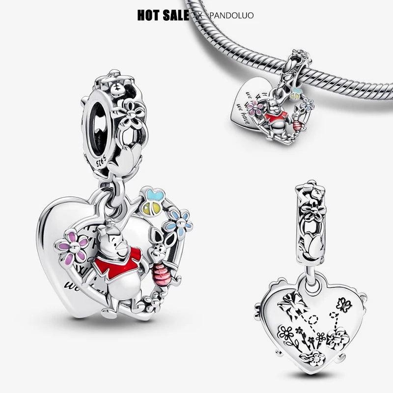 New in Disney Series Charm Beads Fits Pandora Original Charms Bracelet For Women 925 Silver Pendant Bead DIY Jewelry Hot Sale