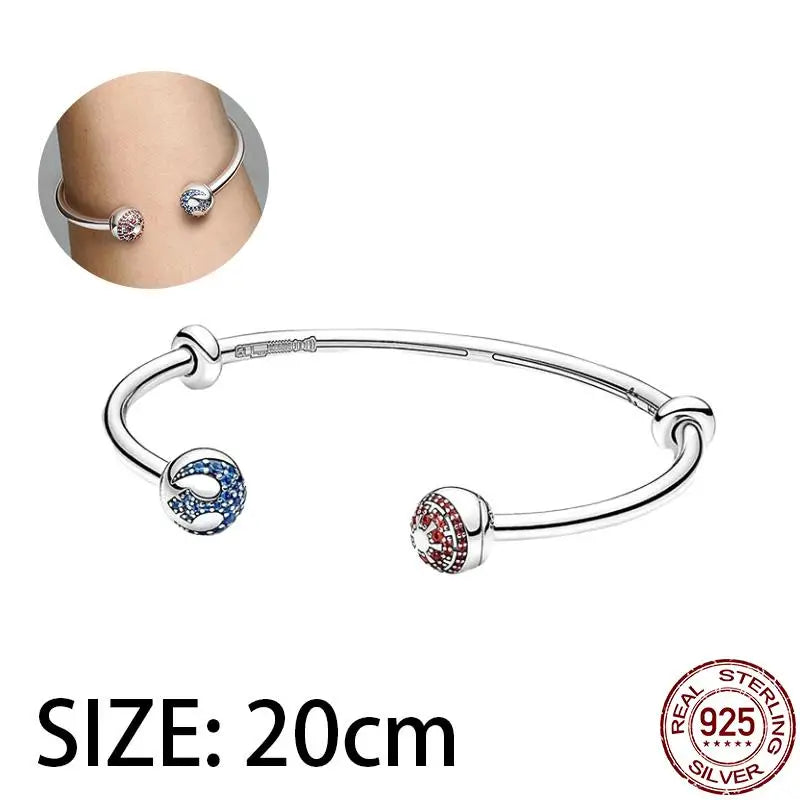 New Charm plata de ley 925 Silver Disney Star Warsries Mandalorian Helmet Charm Bead Fit Original brand bracelet Birthday Gift