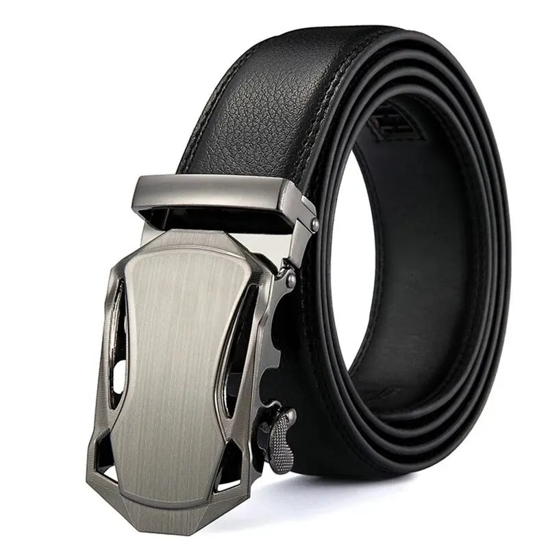 Fashion Business Men'S Belt Genuine Luxury Brand Belt Metal Buckle Belt High-Quality PU Leather Soft Belt With Cargo Pants Jeans