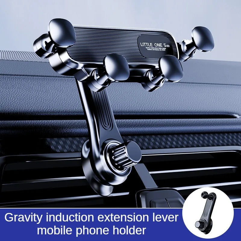 Gravity Car Phone Holder for 4.7-7 inch Mobile Phone Car Air Vent Phone Mount Universal Shockproof GPS Clip Smartphone Stand