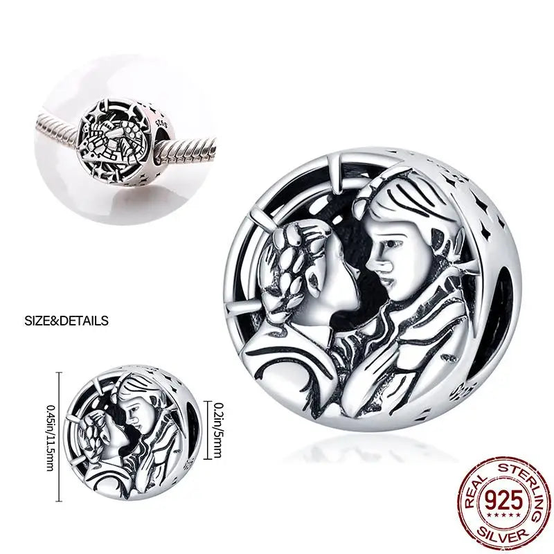 New Charm plata de ley 925 Silver Disney Star Warsries Mandalorian Helmet Charm Bead Fit Original brand bracelet Birthday Gift