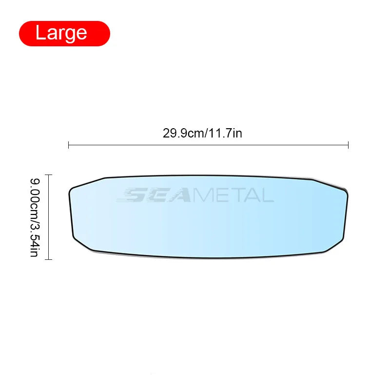 SEAMETAL Wide Angle Convex Rearview Mirror Anti Glare Car Interior Rear View Baby Child Seat Watch Sun Visor Mirror Covers