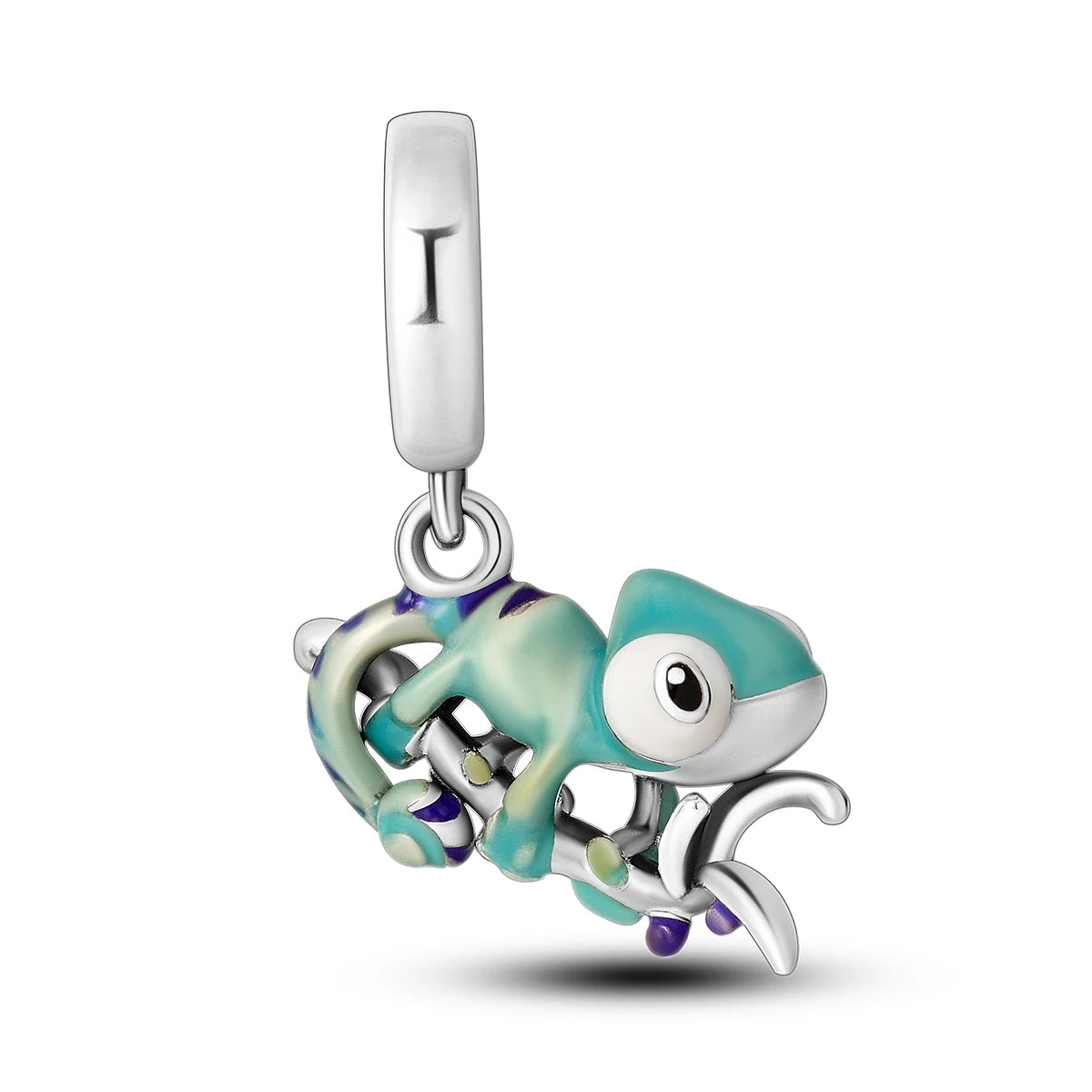 Silver Plated Chameleon Avocado Moon Spinning Eye Charms Fit Original Pandora Charm Beads Pendent Dangle Bracelet Woman Jewelry