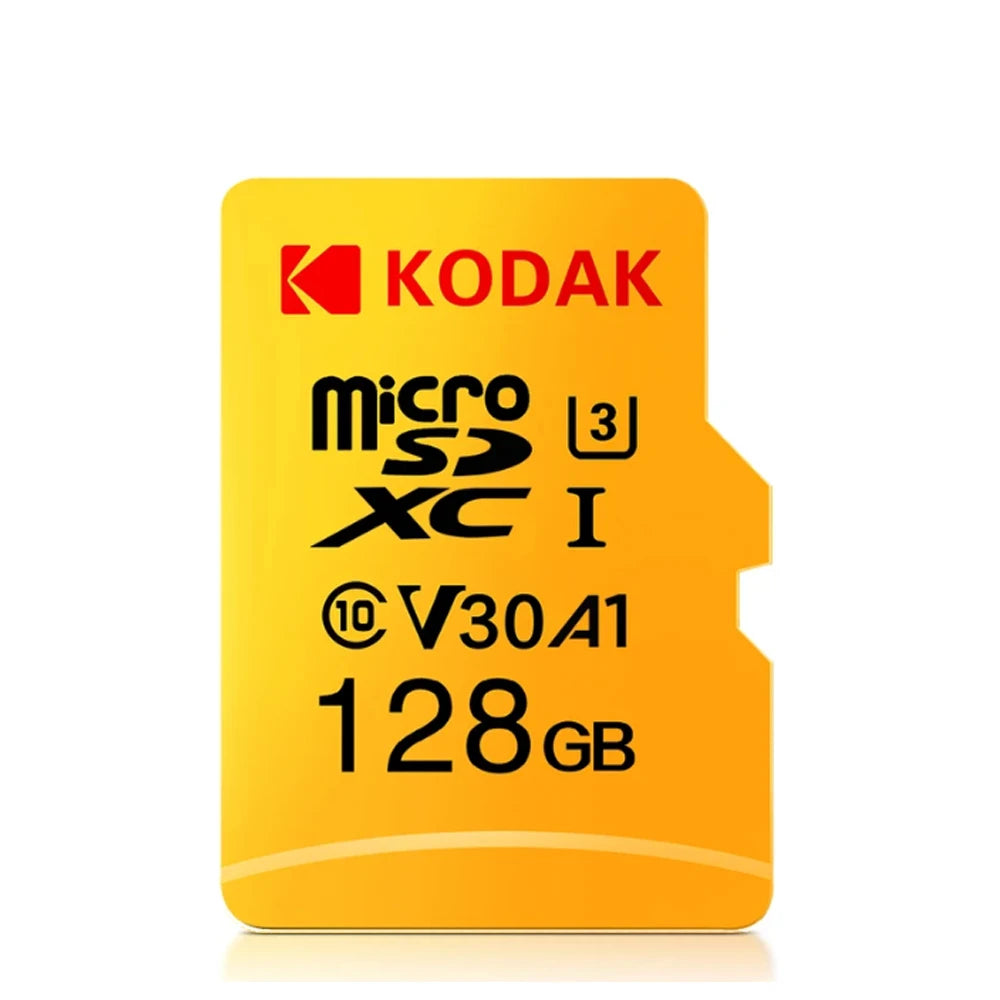 KODAK Micro SD 64GB 32GB Flash TF SD Card Class10 U3 V30 4K Memory Card 128GB 256GB For Phone Drone Camera