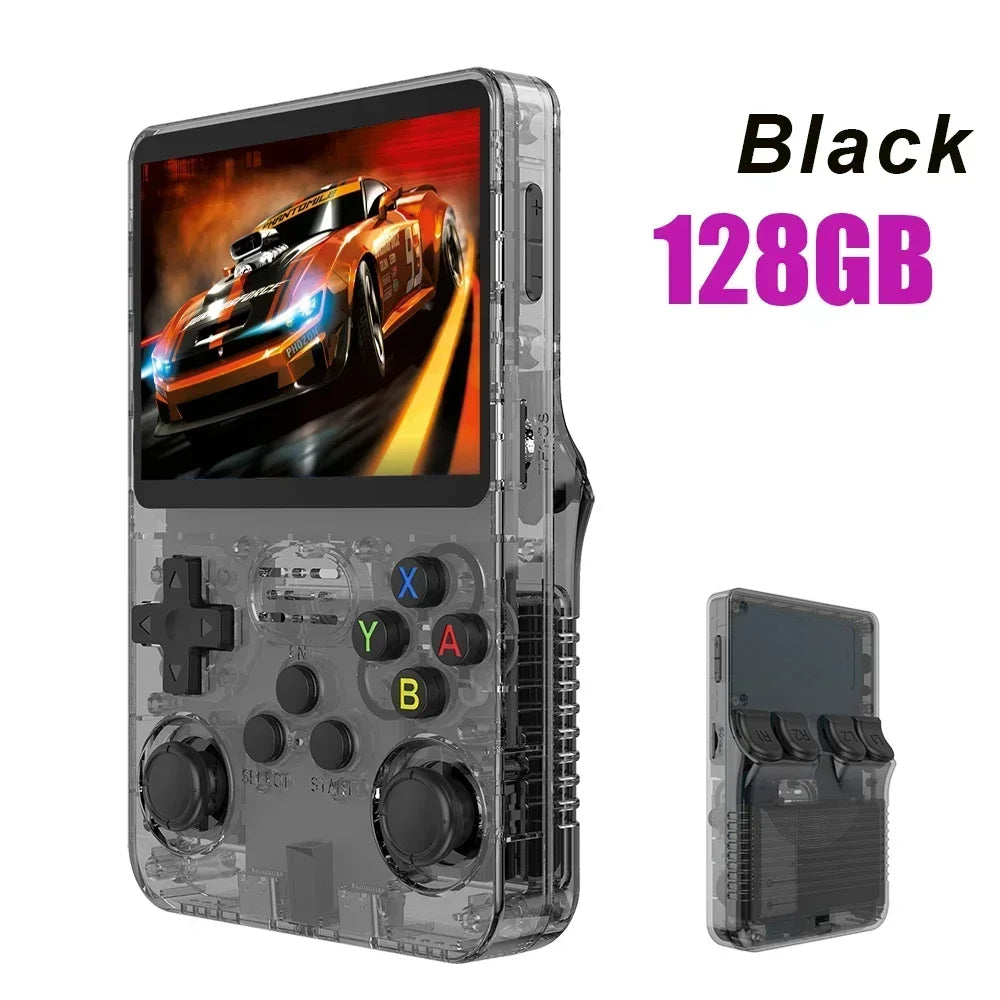 BOYHOM NEW R36S Retro Video Game Console Linux System 3.5 Inch IPS Screen Portable Pocket Player 64GB 128G Games best Kids gifts