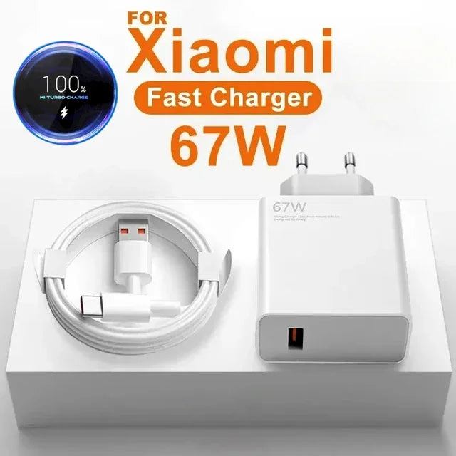 6A 67W Ultra Fast Charger Cable for Xiaomi 10T 11 Lite 12 Redmi Note 10 11T 12T 13 POCO X3 X4 F4 Quick Charging Type C USB Cable