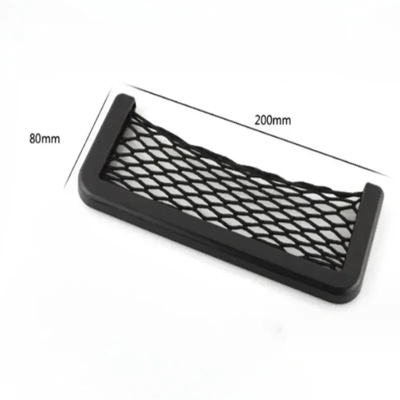 Auto Seat Side Interior Back Sundries Pocket Mesh Storage Bag Phone Net Pocket Holder Car Storage Bag Elastic Flexible Nets