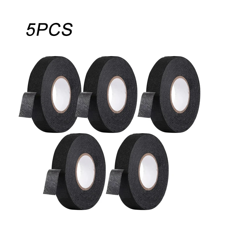 Electrical Insulating Tape Heat Resistant Harness Tape 9/15/50MM Car Cable Harness Wiring Loom Protection Waterproof Tape