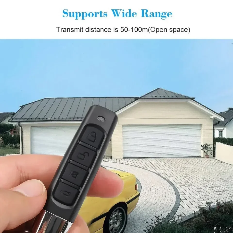 433MHZ Copy Remote Control Auto 4 Channe Code Garage Gate Door Opener Remote Control Duplicator Cloning Code Car Key