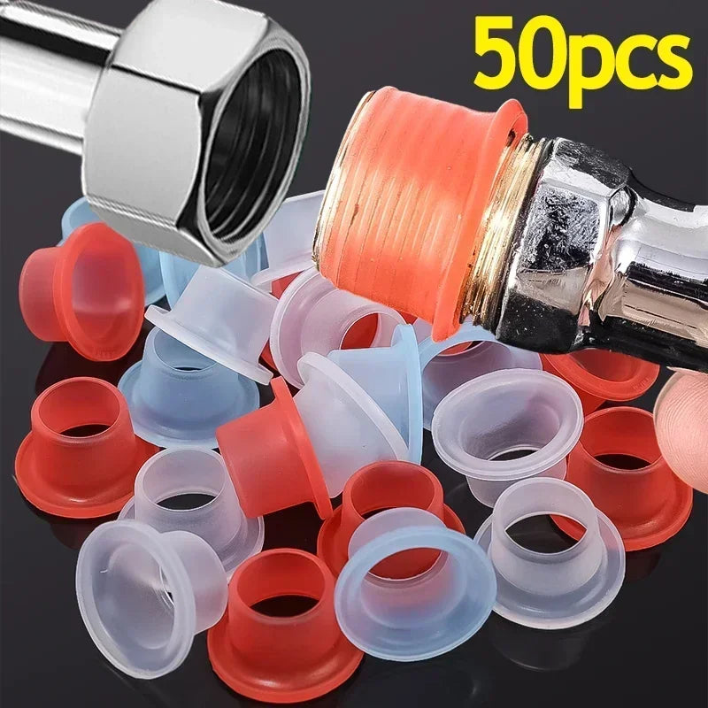 Faucet Leak-proof Sealing Gasket Washer Silicone Raw Belt Triangle Valve Rubber Pipe Hose Prevent Dripping Leakage Plug