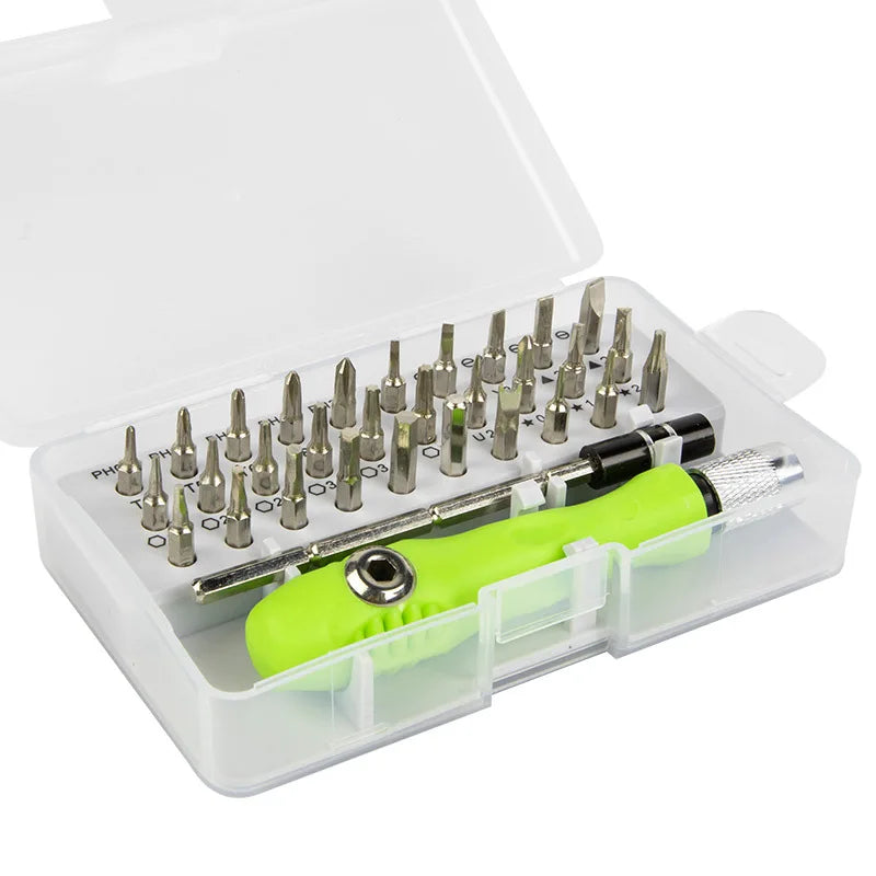 Mini 32-in-1 Precision Screwdriver Set Magnetic Bits Repair Tool Kit Screwdriver Bit Set Phone Mobile IPad Camera Maintenance