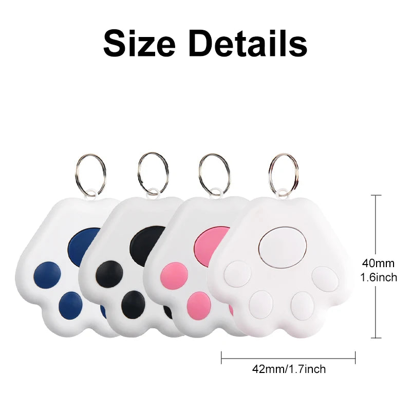 Mini GPS Tracker Key Kids Bag Finder Dog Cat Pet Locator Smart Bluetooth Tracker Device Anti-lost Reminder for IOS/ Android