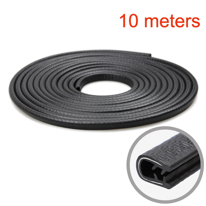 SEAMETAL Car Door Edge Protector Guard U Shape Edge Seal Strip Anti-Scratch Weather Strip Waterproof Soundproof Sealing Strips