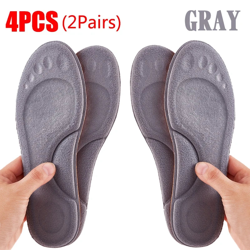 2Pairs Self Heating Insoles Thermostatic Thermal Insole Massage Memory Foam Arch Support Shoe Pad Heated Pads Winter Men Women