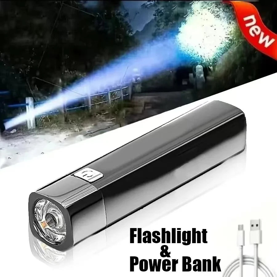 Flashlight Rechargeable Flashlights for Home Useful Gadgets Mini Led Flashlight With Usb Charging Powerful Mini Portable Torch