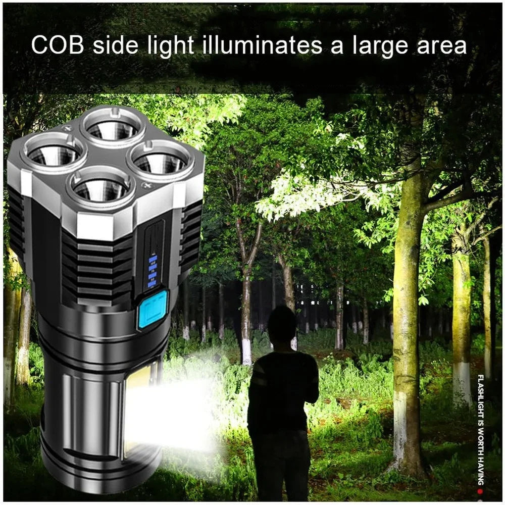 Led Mini Diving Rechargeable High Lumens Torch Long Range Powerful Camping Taschenlampe Linterna Flashlights