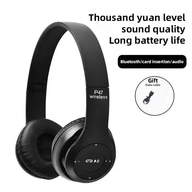 Stereo p47 headset 5.0 Bluetooth headset folding series wireless sports game headset