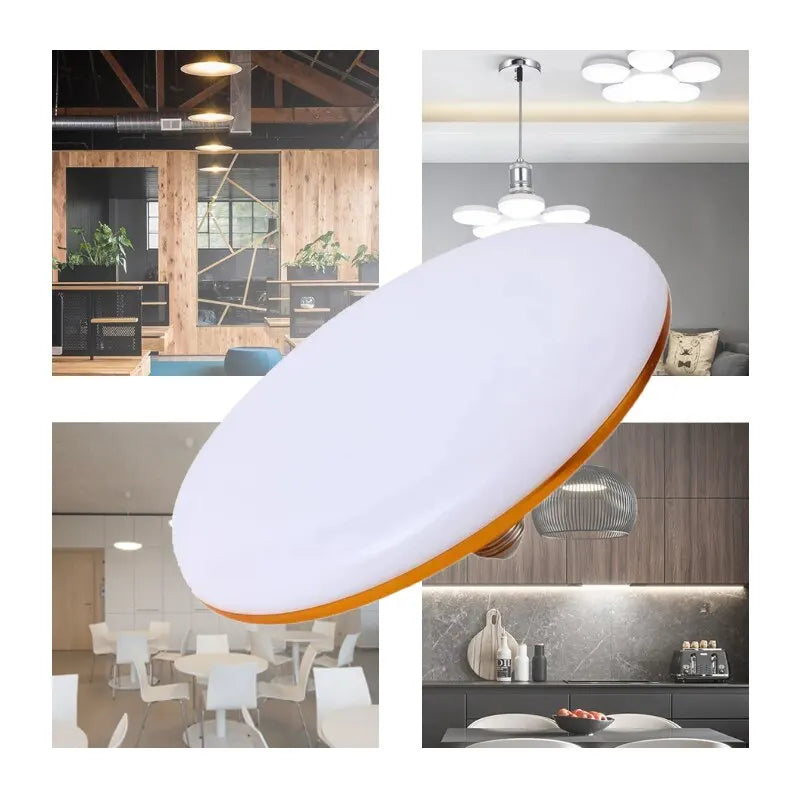 220V LED Bulb E27 Base Household Energy Saving Lamp 15W Indoor Lighting Flying Saucer Light Ampoule E27