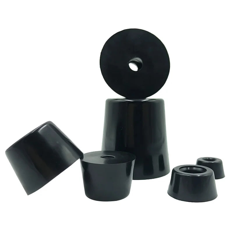 8pcs Foot Pad Full Rubber Tips Table Box Speaker Furniture Leg Shock Stand Absorber Non-slip With Gasket