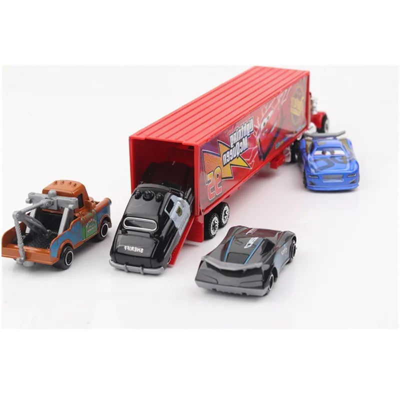 7pcs Disney Pixar Cars 3 Toy Figures Lightning McQueen Jackson 1:55 Diecast Metal Car Model Box set Car Toys Kids Christmas gift