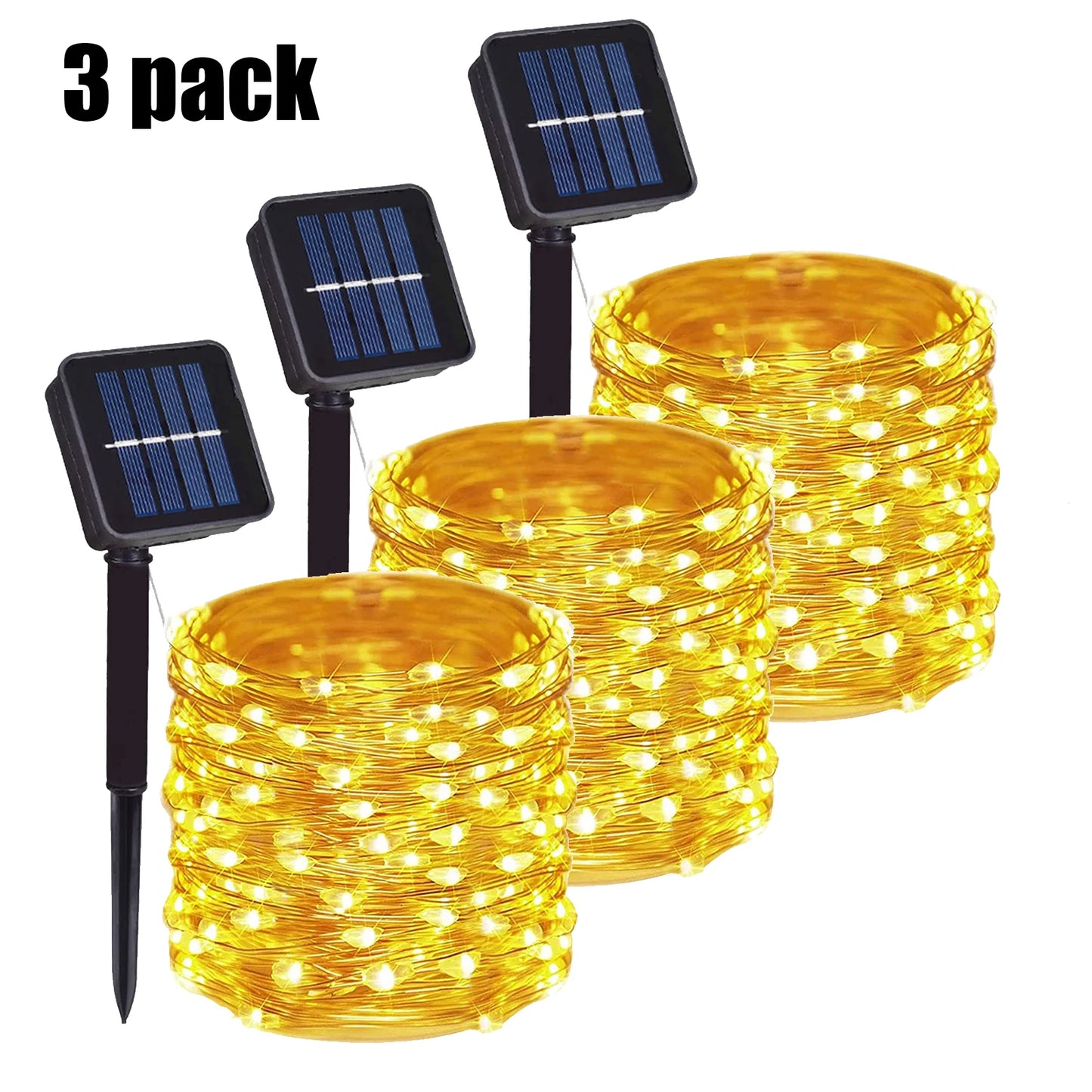 Outdoor Solar String Light 500/300/200/100/50 LED Fairy Garland 8 Mode Garden Yard Party Christmas Decoration Copper Wire Lamp