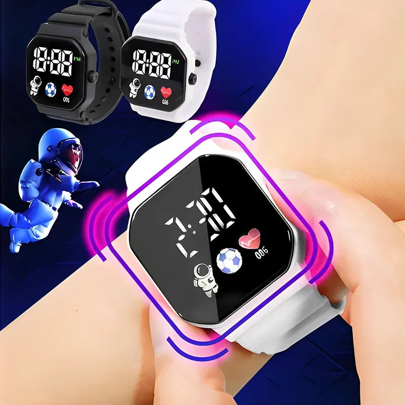 Smart Watch Children Digital Wristwatch for Boy Girl Silicone Strap Sport Fitness LED Electronic Watch Health Monitoring Watches