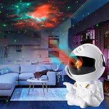 Astronaut Star Projector Galaxy Night Light Space Projector Starry Nebula Ceiling LED Lamp for Bedroom Home Decorative Kids Gift