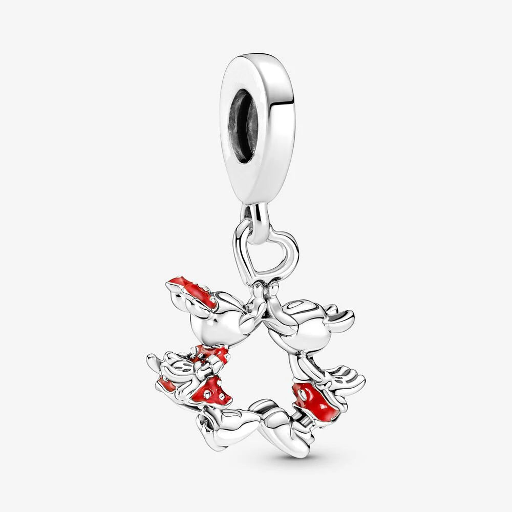 925 Sterling Silver Collection Minnie Safty chain Alice Stitch Charm Beads Suitable For Pandora Bracelets Jewelry Making