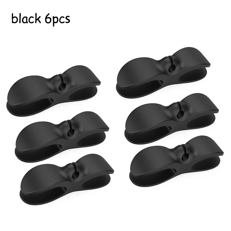 3-6pcs Cord Winder Organizer for Kitchen Appliance Cord Wrapper Cable Management Clip Holder for Air Fryer Coffee Machine Fixer