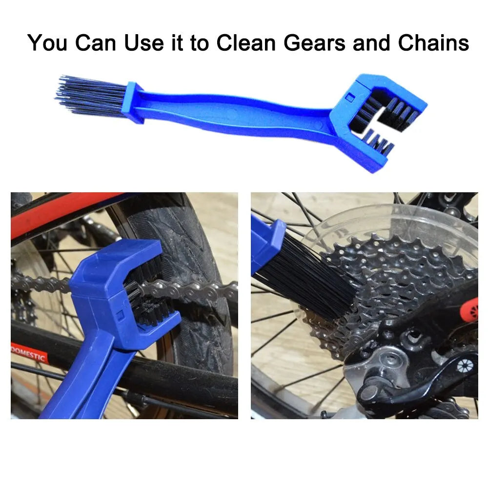 Bicycle Chain Clean Brush Cleaner Bicycle Chains Gear Grunge Brush Cleaner Bike Wash Tool Set Bicycle Repair Tools