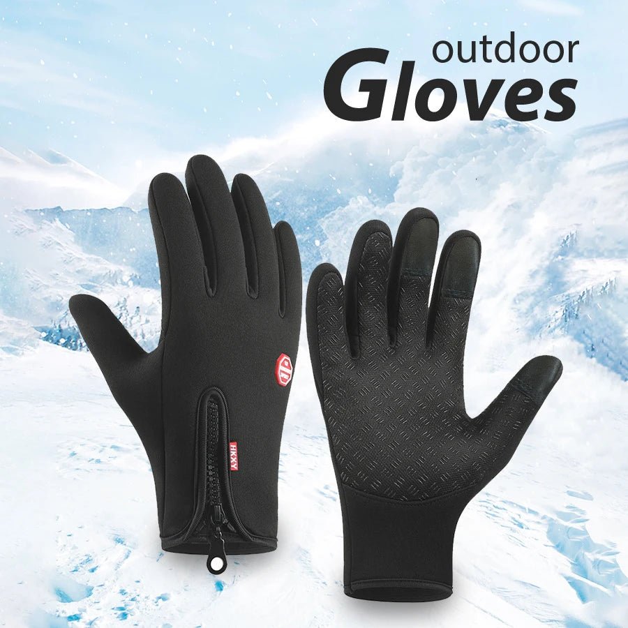 Winter Men's And Women's Warm Gloves, Waterproof And Skin Friendly Touch Screen, Suitable For Cycling And Skiing