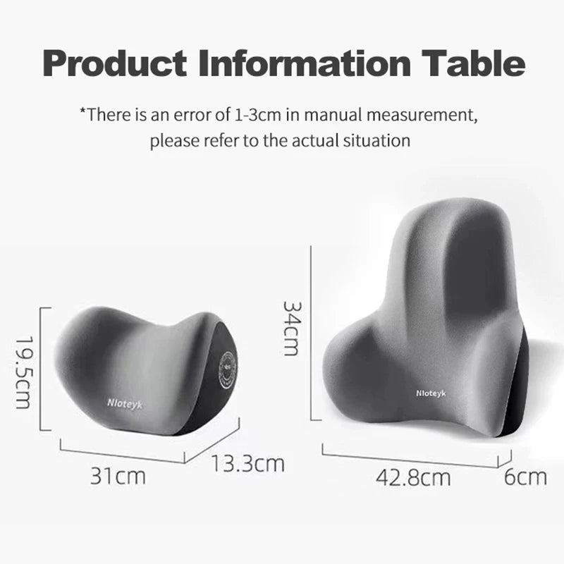 Car Headrest Lumbar Memory Foam Cervical Lumbar Support Universal Auto Headrest Backrest Pillow Office Car Interior Accessories