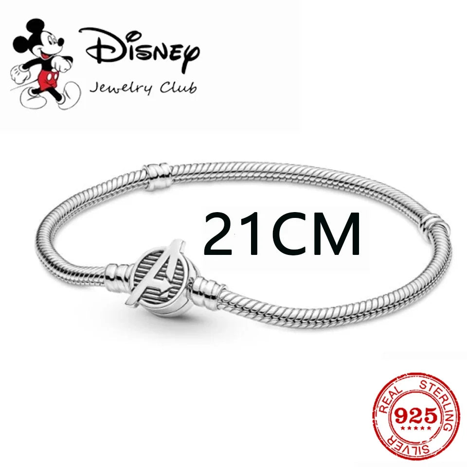 925 Silver Disney 100th Princess Pumpkin Cart Mickey Minnie Dumbo Charm Stitch Beads Fit Original Pandora Bracelets DIY Jewelry