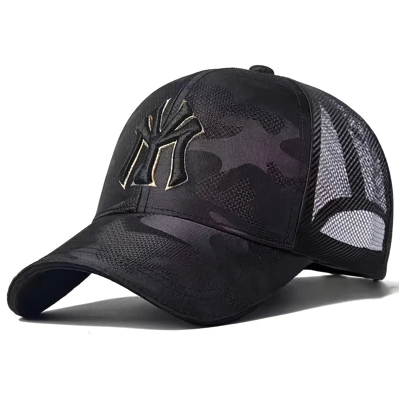 Fashion Letter Embroidery Camouflage Baseball Hats Spring and Autumn Outdoor Adjustable Casual Hats Sunscreen Hat