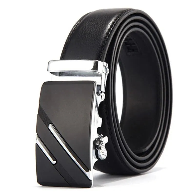 Fashion Business Men'S Belt Genuine Luxury Brand Belt Metal Buckle Belt High-Quality PU Leather Soft Belt With Cargo Pants Jeans