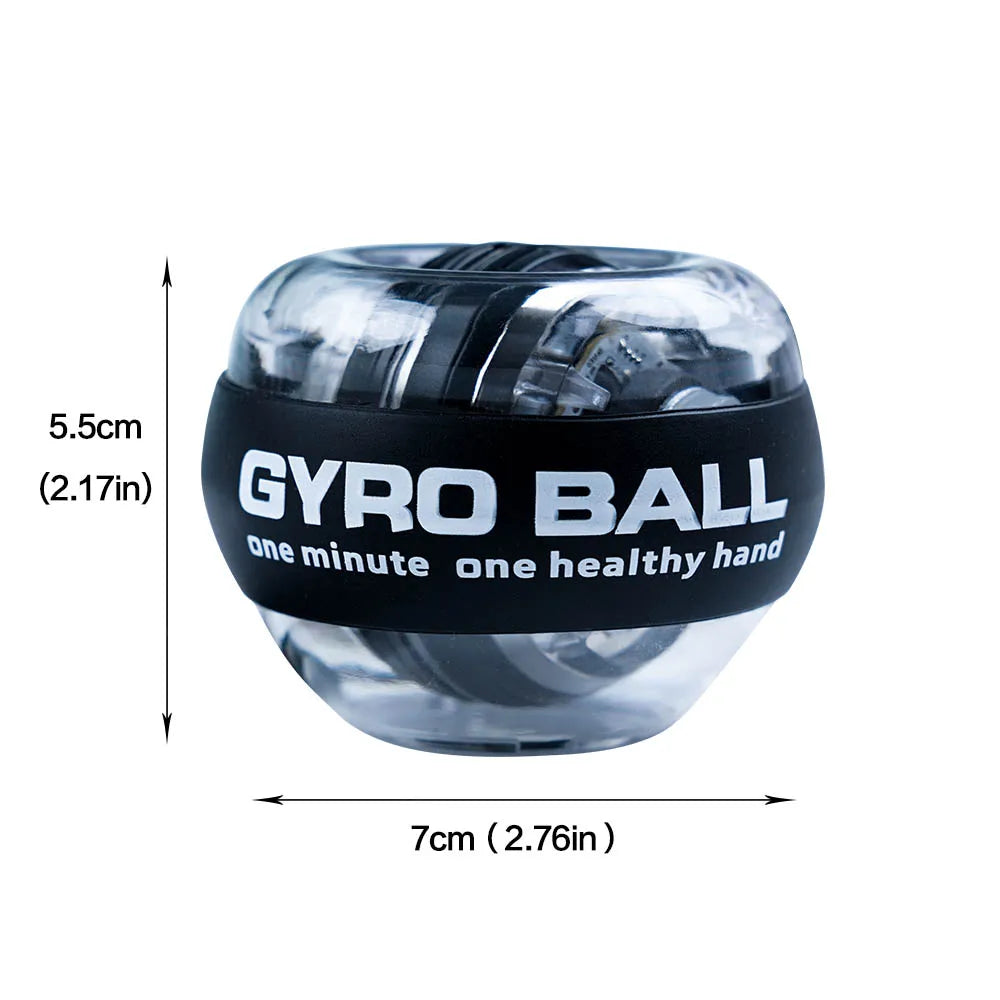 LED Wrist Ball Power Trainer Ball Auto-Start Gyroscopic Arm Hand Forearm Exerciser Power Wrist Gyro Ball Sport Fitness Equipment