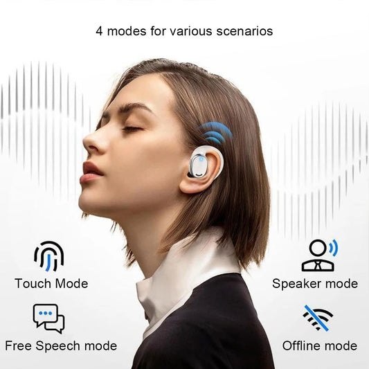 Wireless Bluetooth Headphones HiFi 9D Stereo Bluetooth 5.4 Earphone Open Ear True Wireless Headphone for Gaming sports Running