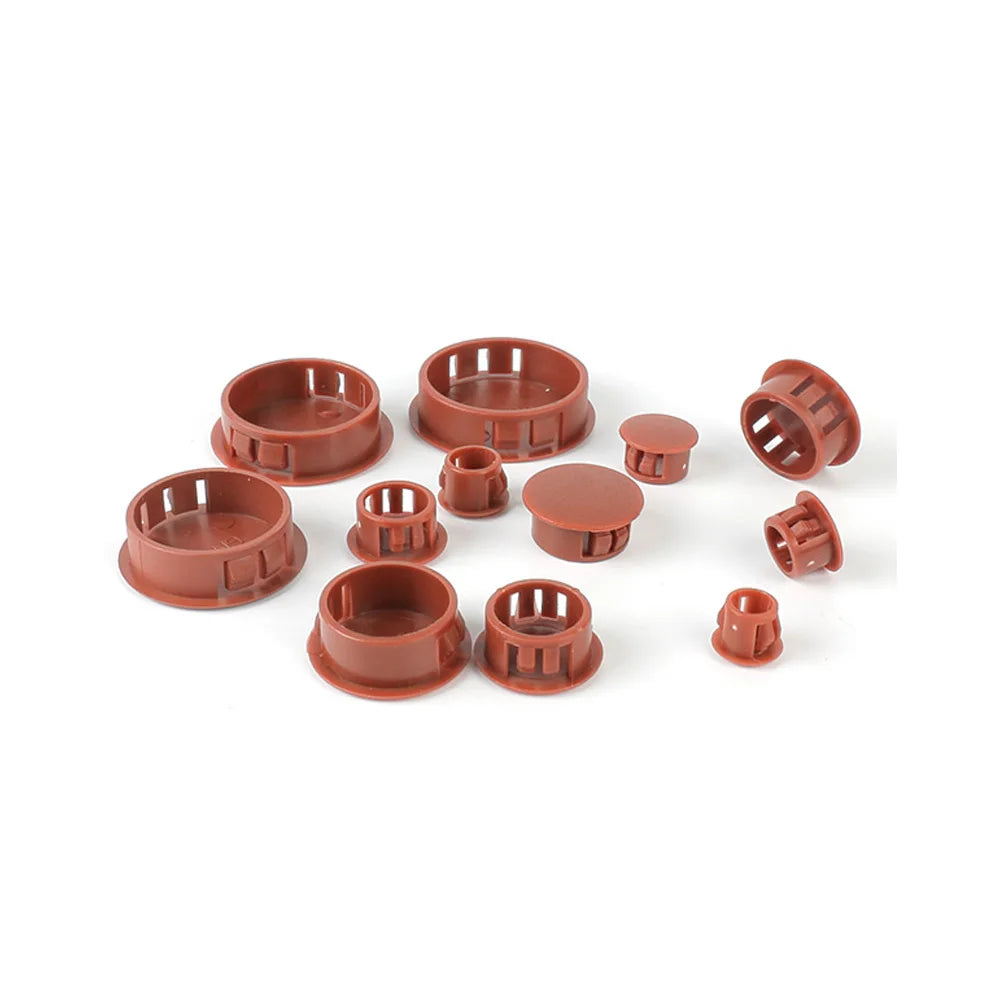 5-20pc 5 Color Nylon Hole Plug Plastic Round Snap-on Cover Hole Dust Caps Plugging Use For Furniture Table Box Extra Hole 5-60mm