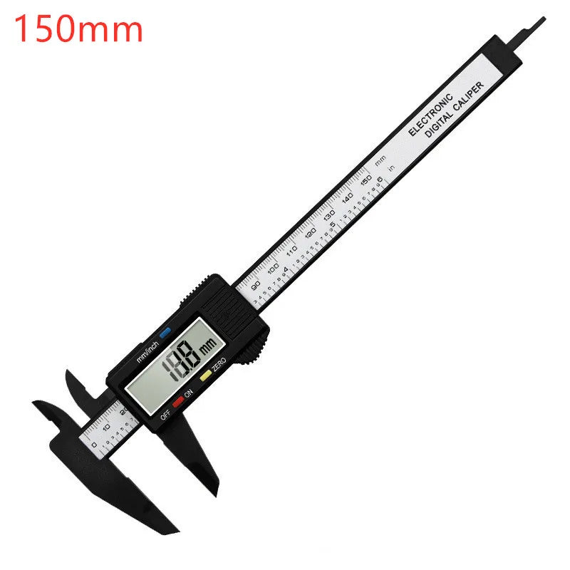 Digital Vernier Calipers Measure 150mm 6inch LCD Electronic Carbon Fiber Gauge Height Measuring Instruments Micrometer