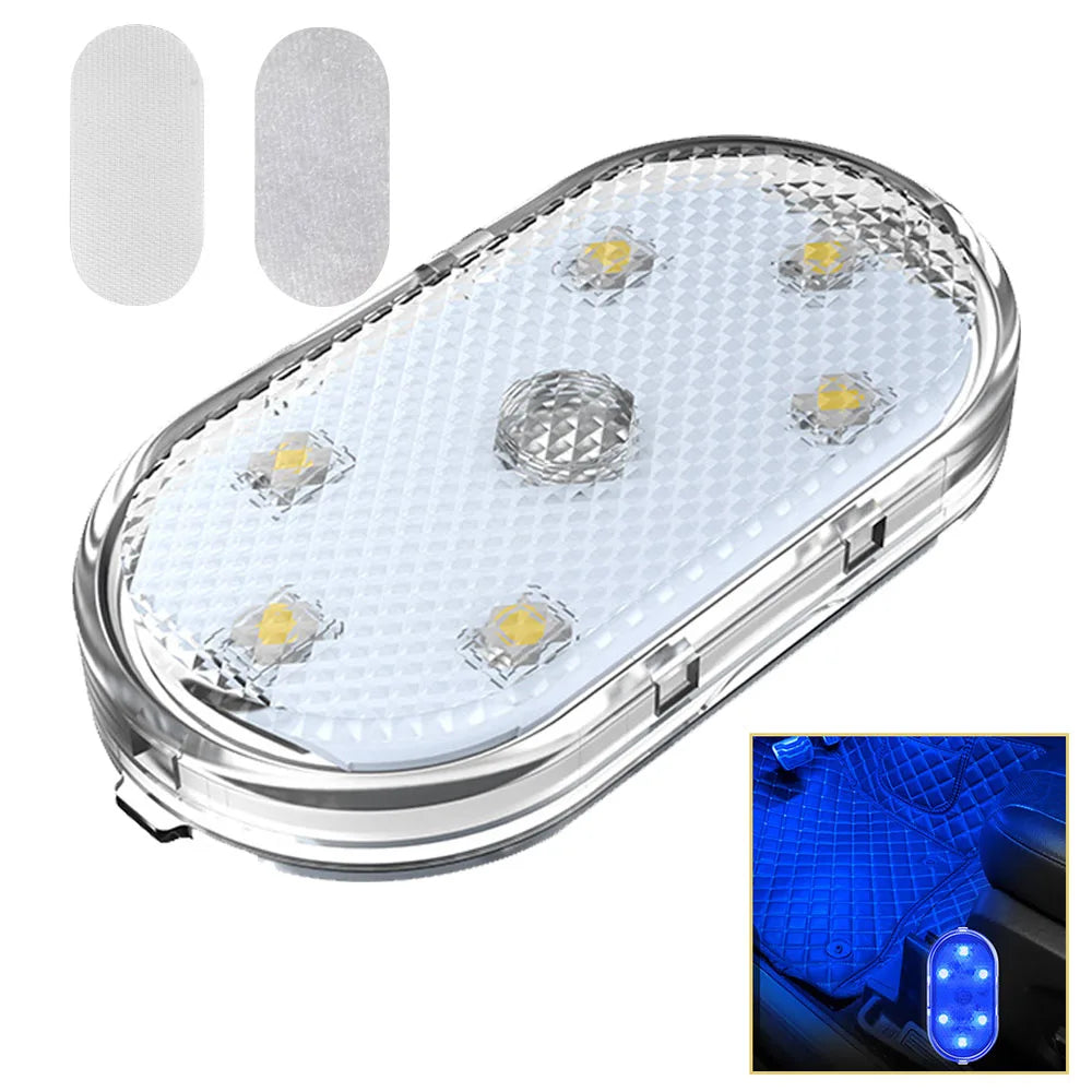 1pc Touch Sensor USB LED Interior light LED Lamp Car Ceiling Lamp Reading Light Car Decorations Roof Interior Lighting