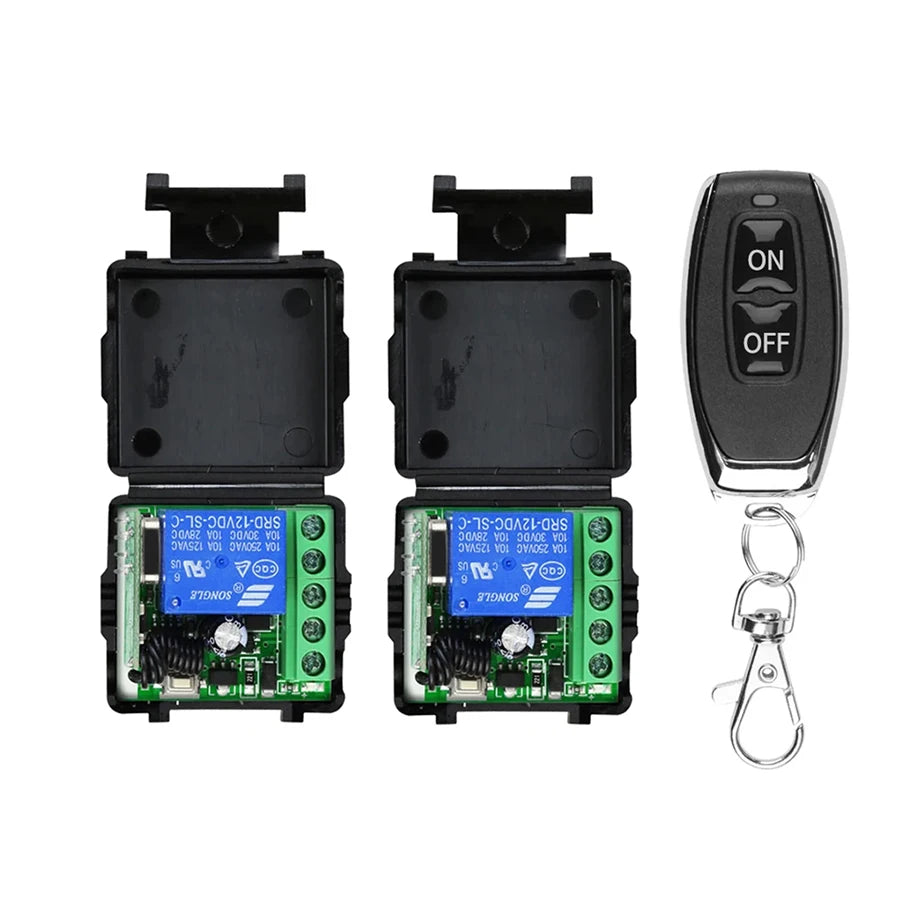 Universal Gate Remote Control Switch DC 12V RF 433 Mhz Asking Code Relay Receiver DIY Mini Module for Garage Door LED Lighting