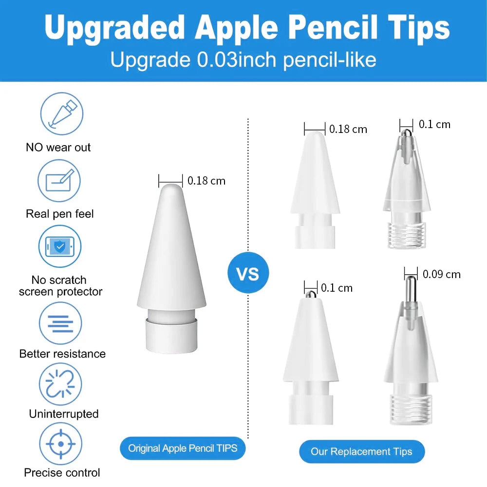 For Apple Pencil Pen Nib Pencil Case For Apple Pencil Tip 2B HB 3.0 Soft Hard For Apple Pencil 1st 2nd Generation Accessories