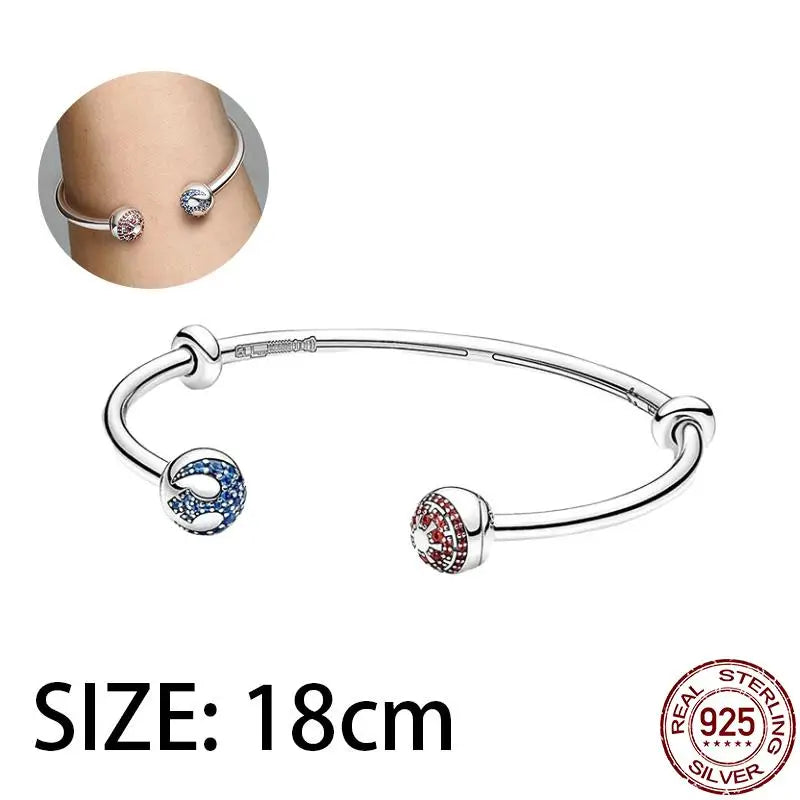 New Charm plata de ley 925 Silver Disney Star Warsries Mandalorian Helmet Charm Bead Fit Original brand bracelet Birthday Gift