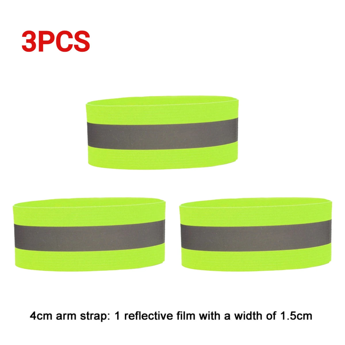 1-5PC Reflective Bands Elastic Armband Wristband Ankle Leg Straps Safety Reflector Tape Straps for Night Walking Cycling Running